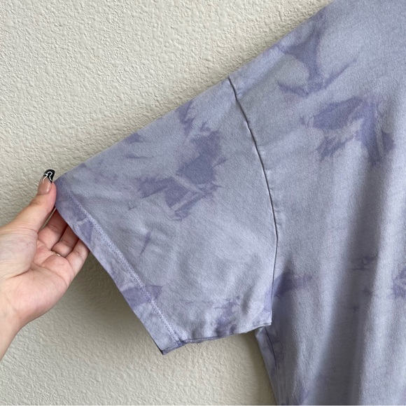 ZION ROOTSWEAR Purple Tie-Dye Bob Marley & The Wailers Short Sleeve Graphic Tee - Picture 4 of 9